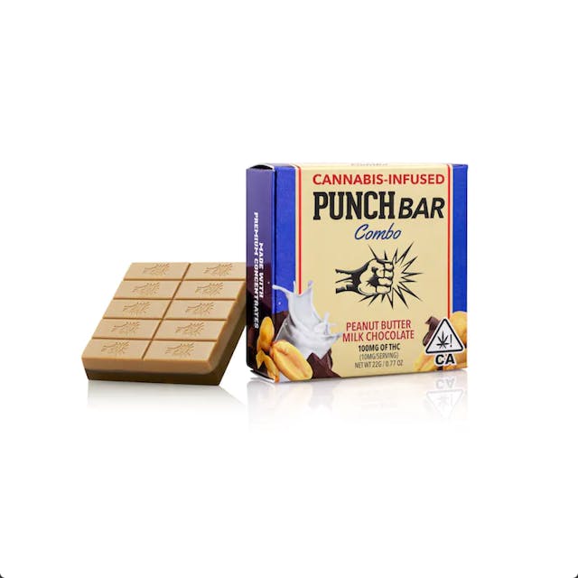Photograph of product: 100MG Combo Milk Chocolate Peanut Butter Bar - Milk Chocolate Peanut Butter