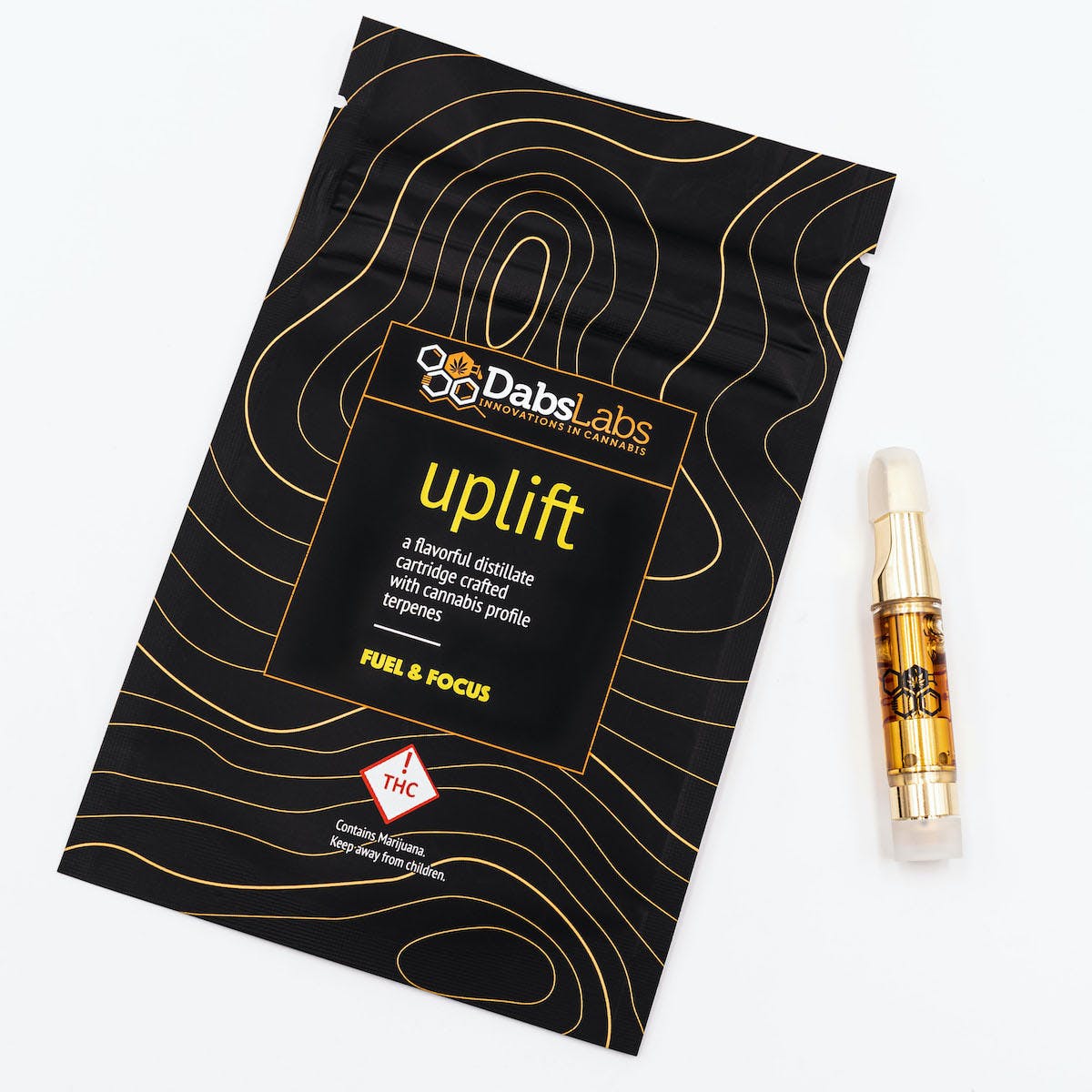 Photograph of product: UPLIFT - 1000 MG - Distillate Cartridge - Rec