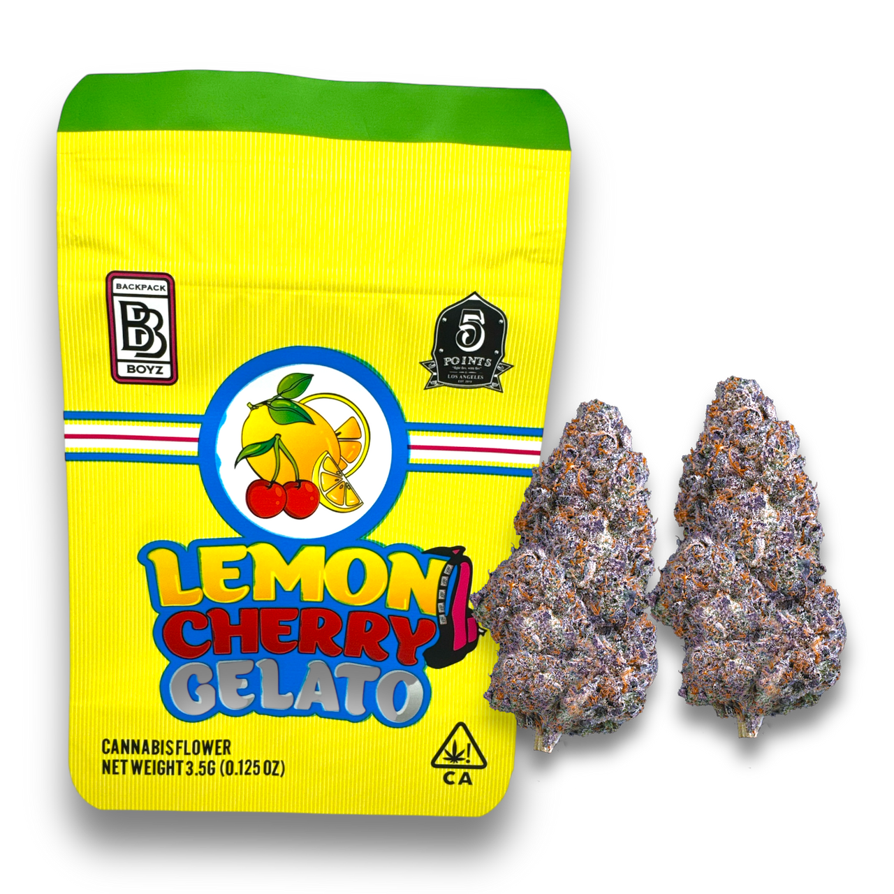 Photograph of product: BACKPACK BOYZ | Lemon Cherry Gelato | Flower | 3.5g