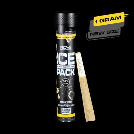 Photograph of product: Maui Waui Ice Packs Diamond au chocolat Infused Pre-Roll