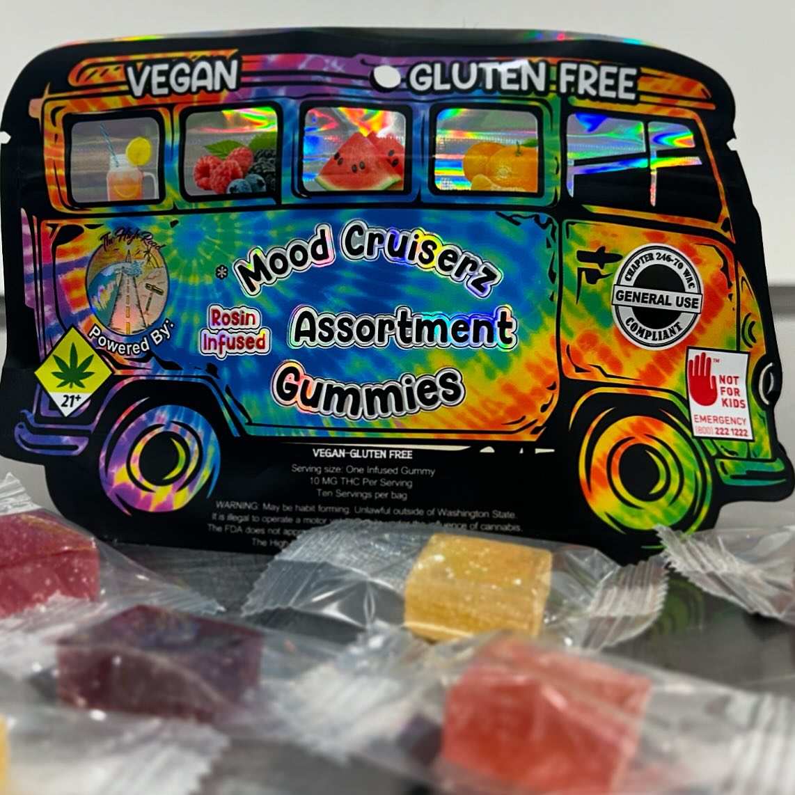 Photograph of product: Assortment Pack [DOH] Rosin Gummies - by Mood Cruiserz