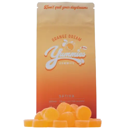 Photograph of product: Orange Dream 1:1 Oui'd gummies 100mg