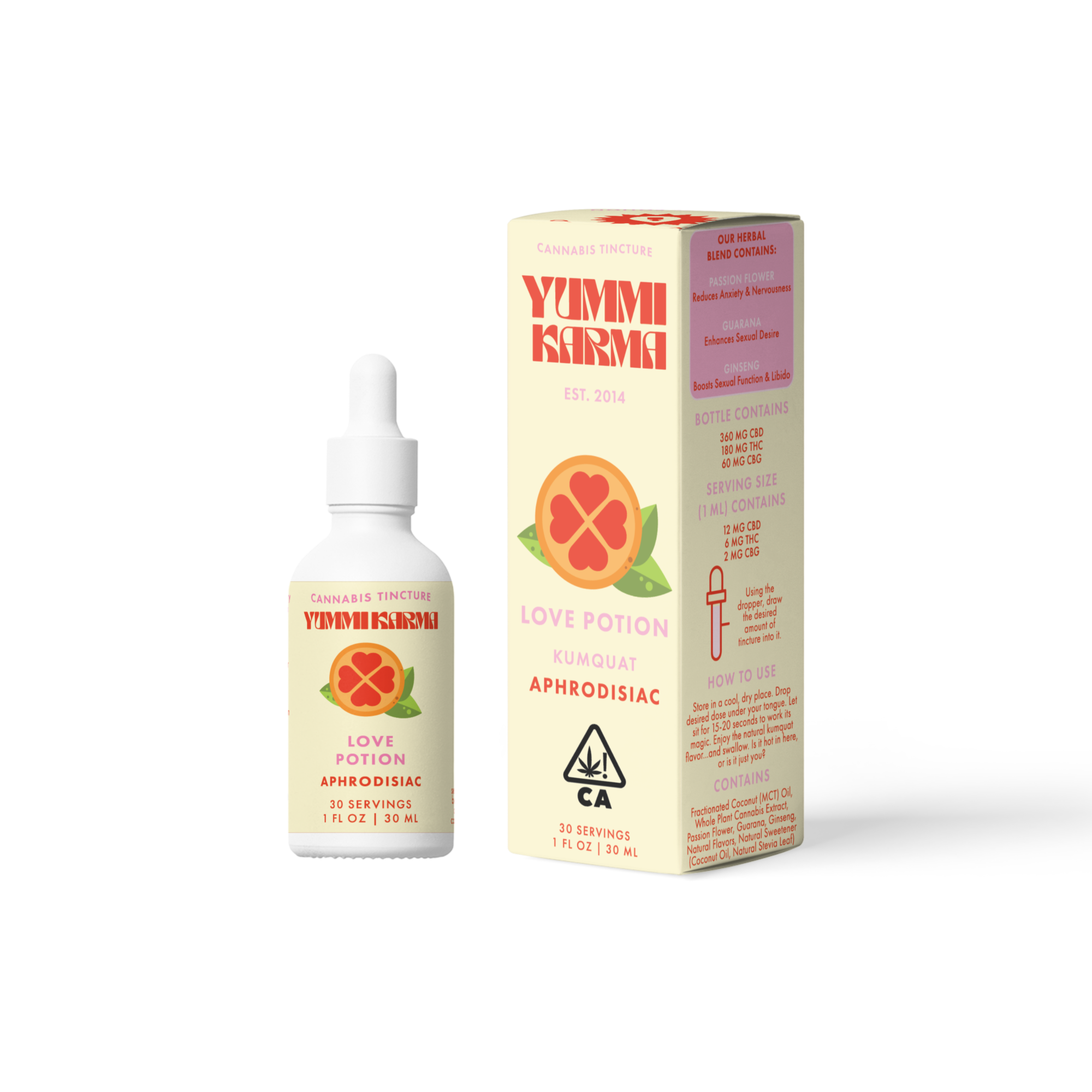 Photograph of product: Yummi Karma - Love Potion - Tintcure - 1000mg - 30ml