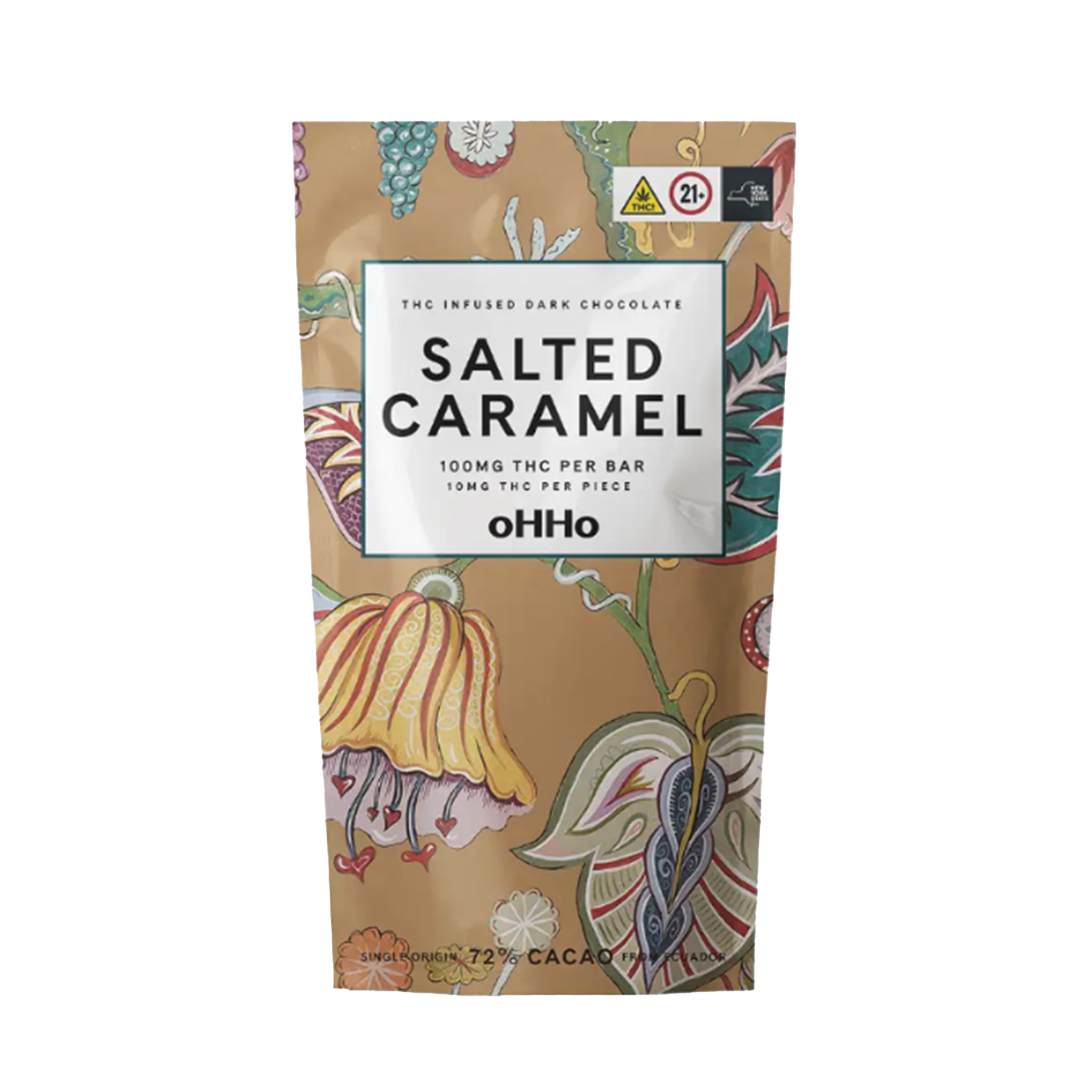 Photograph of product: oHHo - Salted Caramel Dark Chocolate Bar