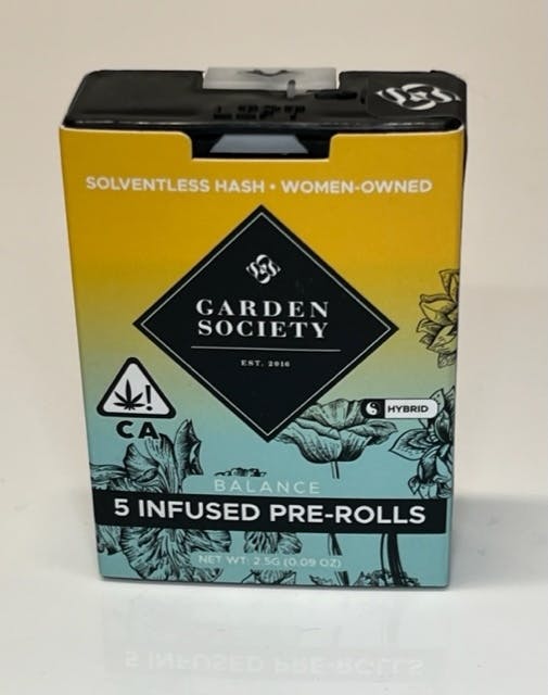Photograph of product: Garden Society .5g Gary Payton x Forbidden Tai Infused Pre-roll 5pk