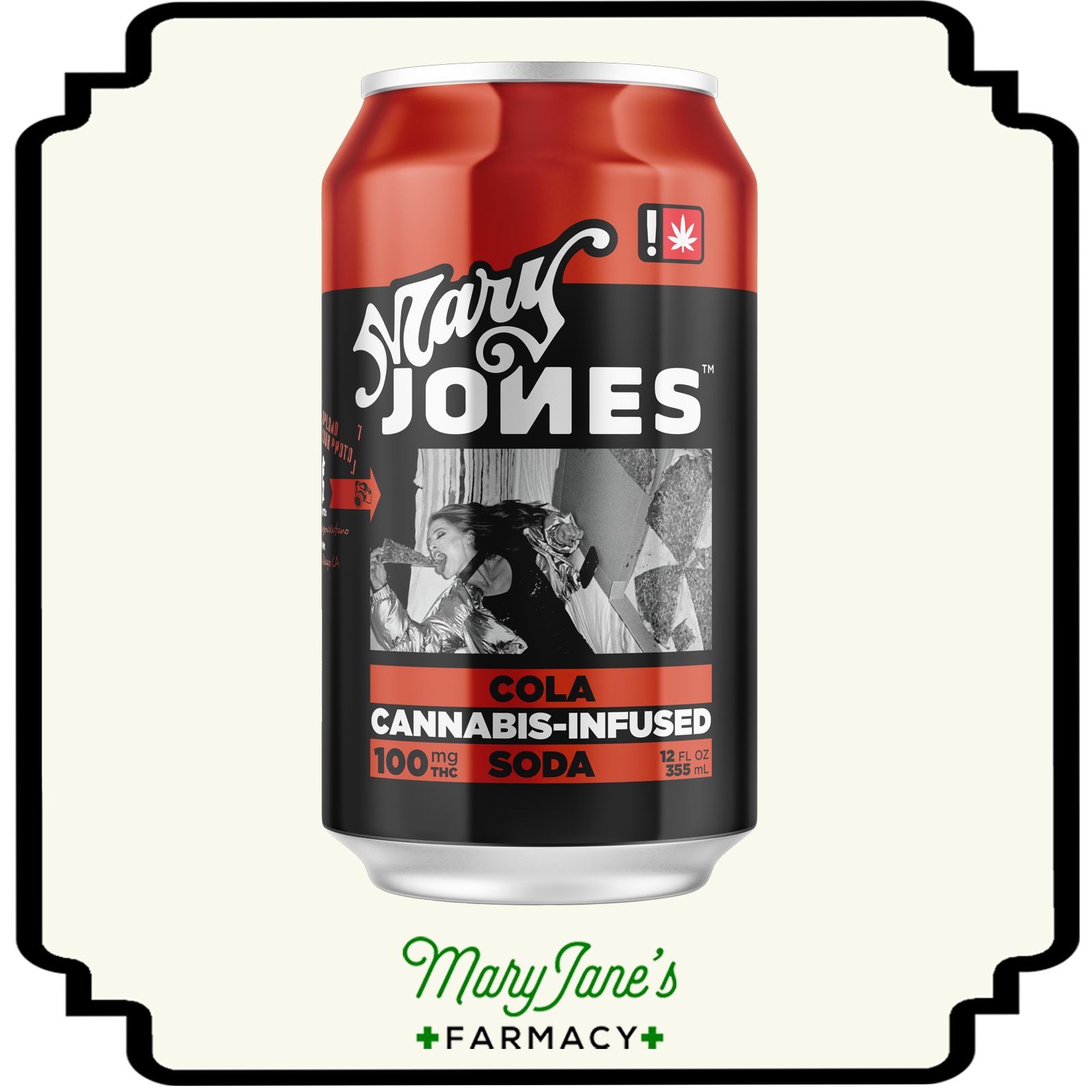 Photograph of product: Cola Infused Soda | 100mg