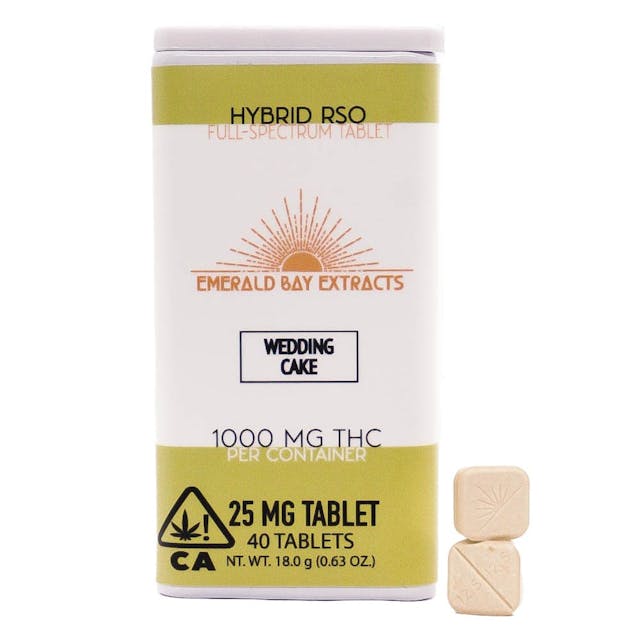 Photograph of product: Wedding Cake Hybrid (25mg Tablets) 1000mg - 