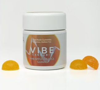 Photograph of product: Pineapple Orange Guava (H) - Vibe Oui'd - 250mg Live Rosin Gummies