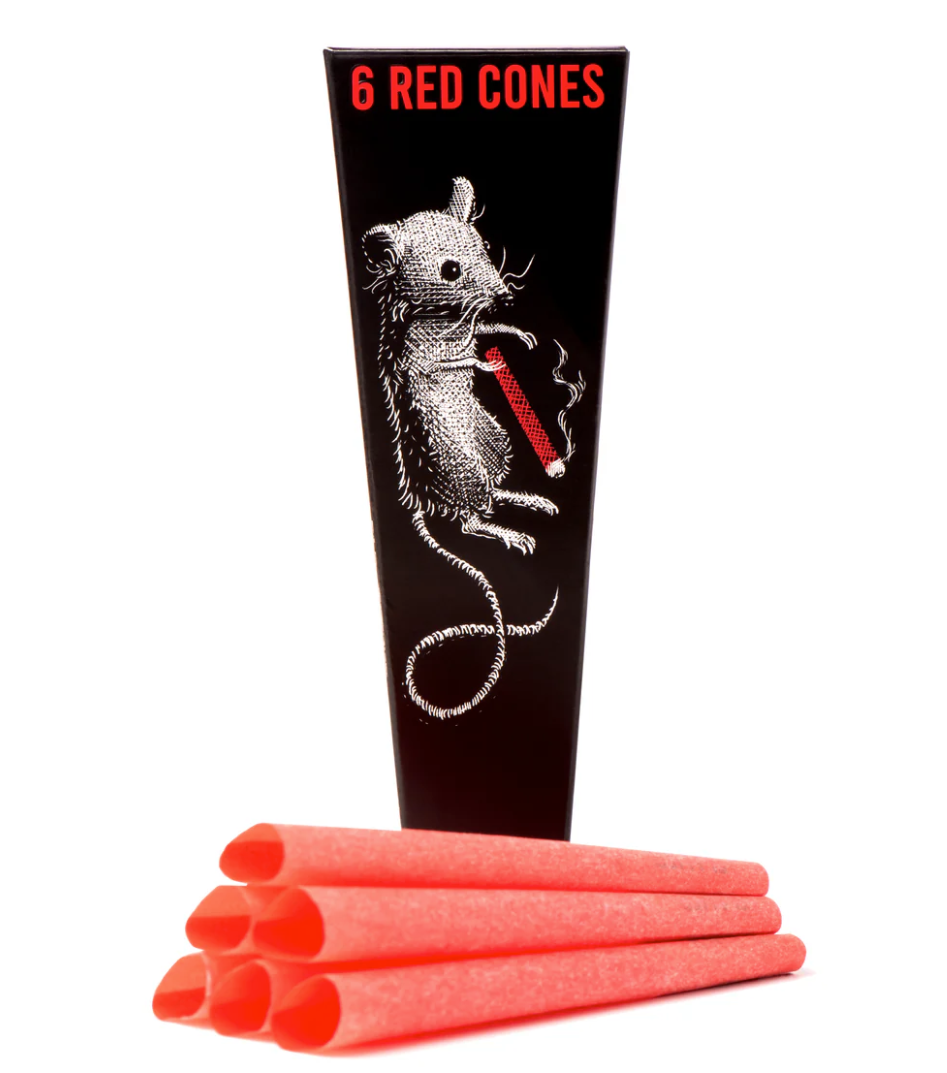 Photograph of product: Flamer | Red Cones | 6 Ready to Pack Cones with Filters