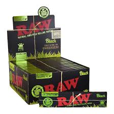 Photograph of product: RAW Authentic - Organic Hemp - King Size Black Rolling Papers