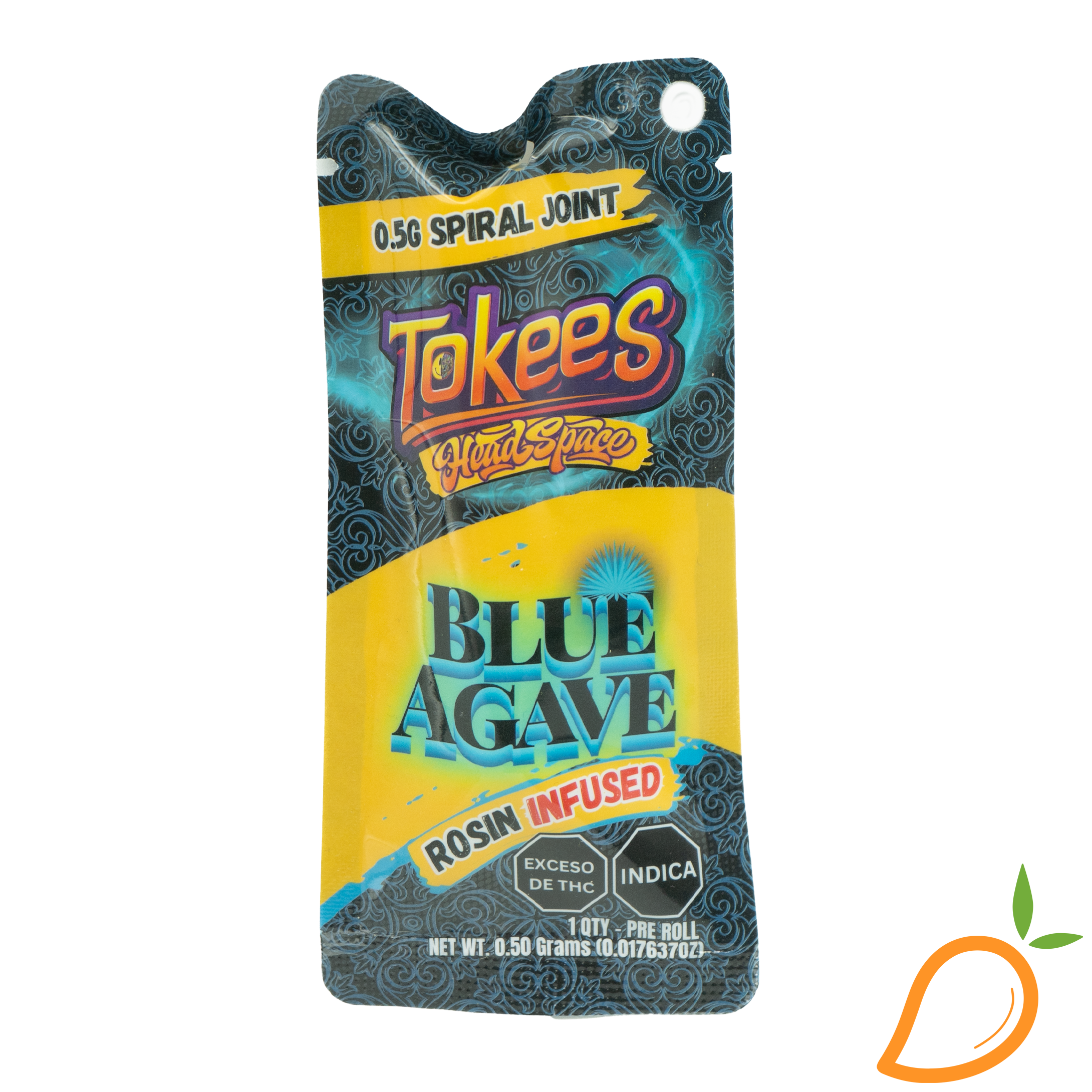 Photograph of product: 0.5g Blue Agave Infused Preroll Tokees