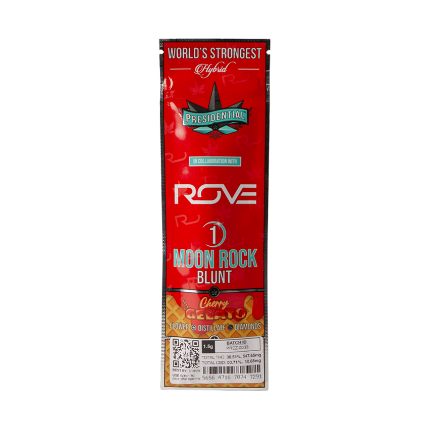 Photograph of product: Presidential Moon Rock Blunt | Cherry Gelato | 1.5g