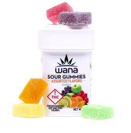 Photograph of product: Wana 100mg Gummies (I) ASSORTED SOURS