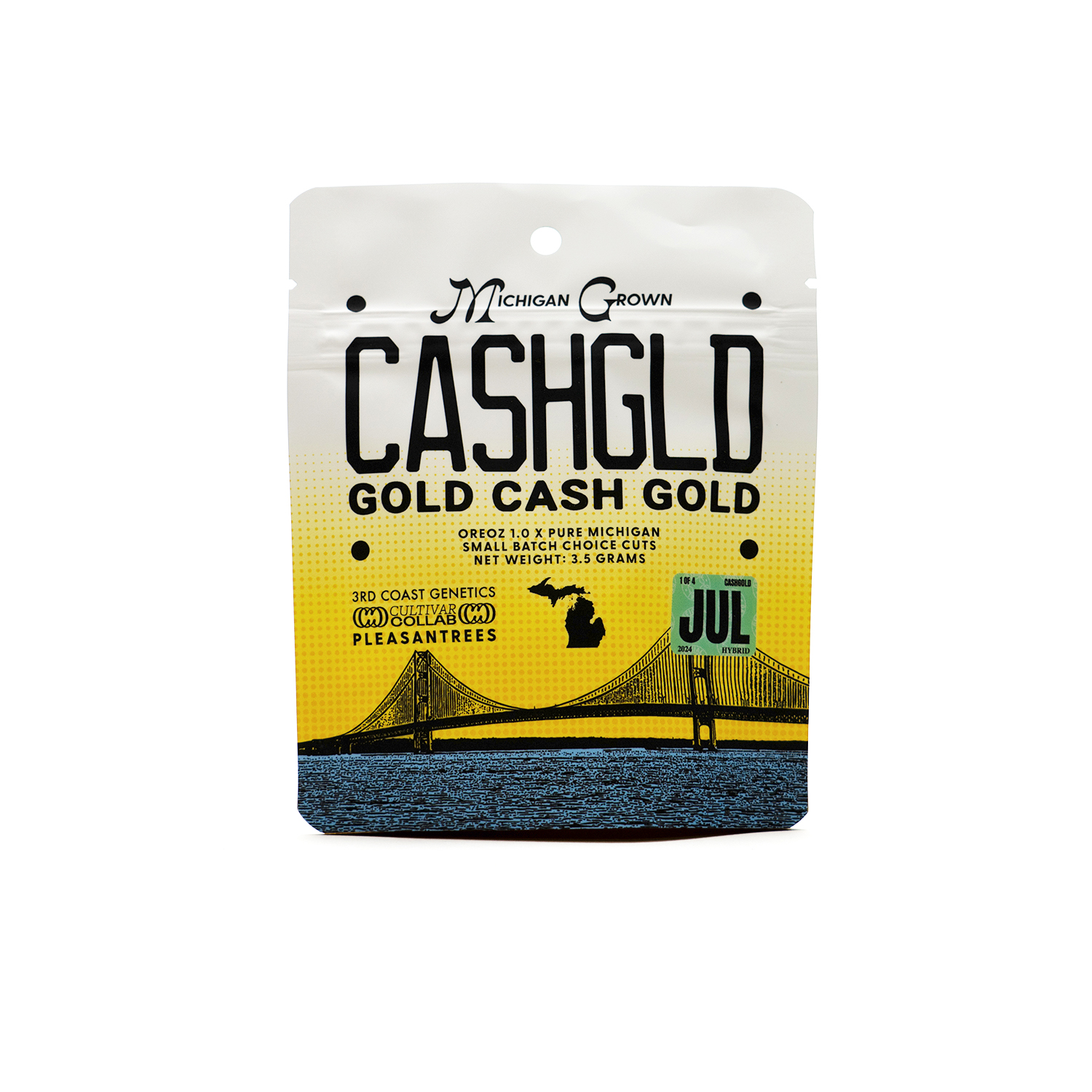Photograph of product: Cultivar Collab - 3rd Coast | Gold Cash Gold - 3.5g