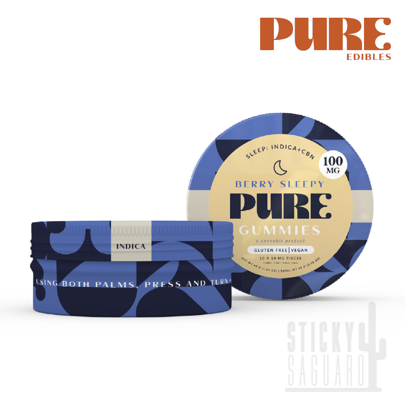 Photograph of product: Pure Gummy Berry Sleepy 2:1 TH-oui/CBN (I) 150mg