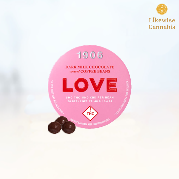 Photograph of product: 20-PACK 1:1 TH-oui/CBD CHOCOLATE LOVE BEANS
