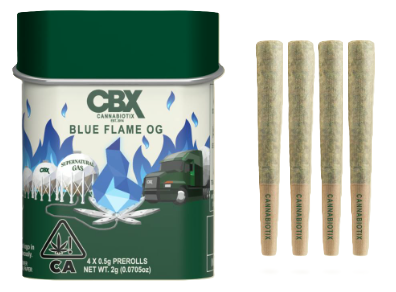 Photograph of product: Blue Flame Og Preroll Tin