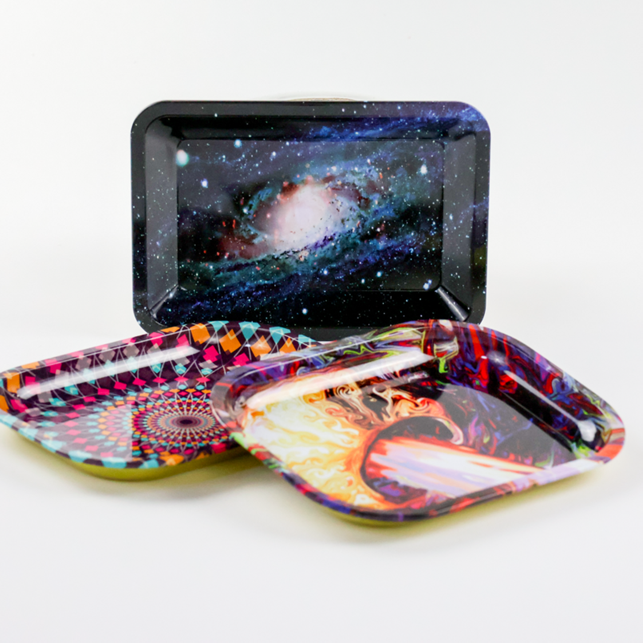 Photograph of product: Rolling Tray | Trippy Geometric Assorted Design | 7"x5.5"