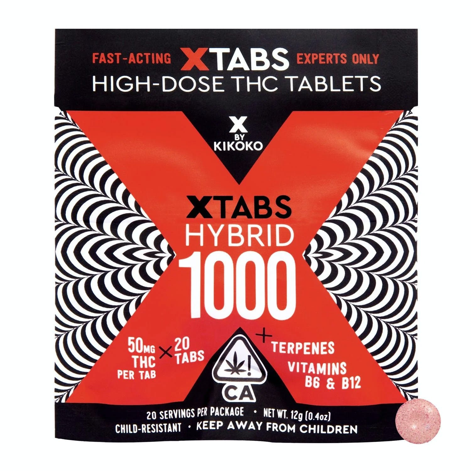 Photograph of product: Kikoko - Xtabs - Hybrid - 1000mg - Tablet