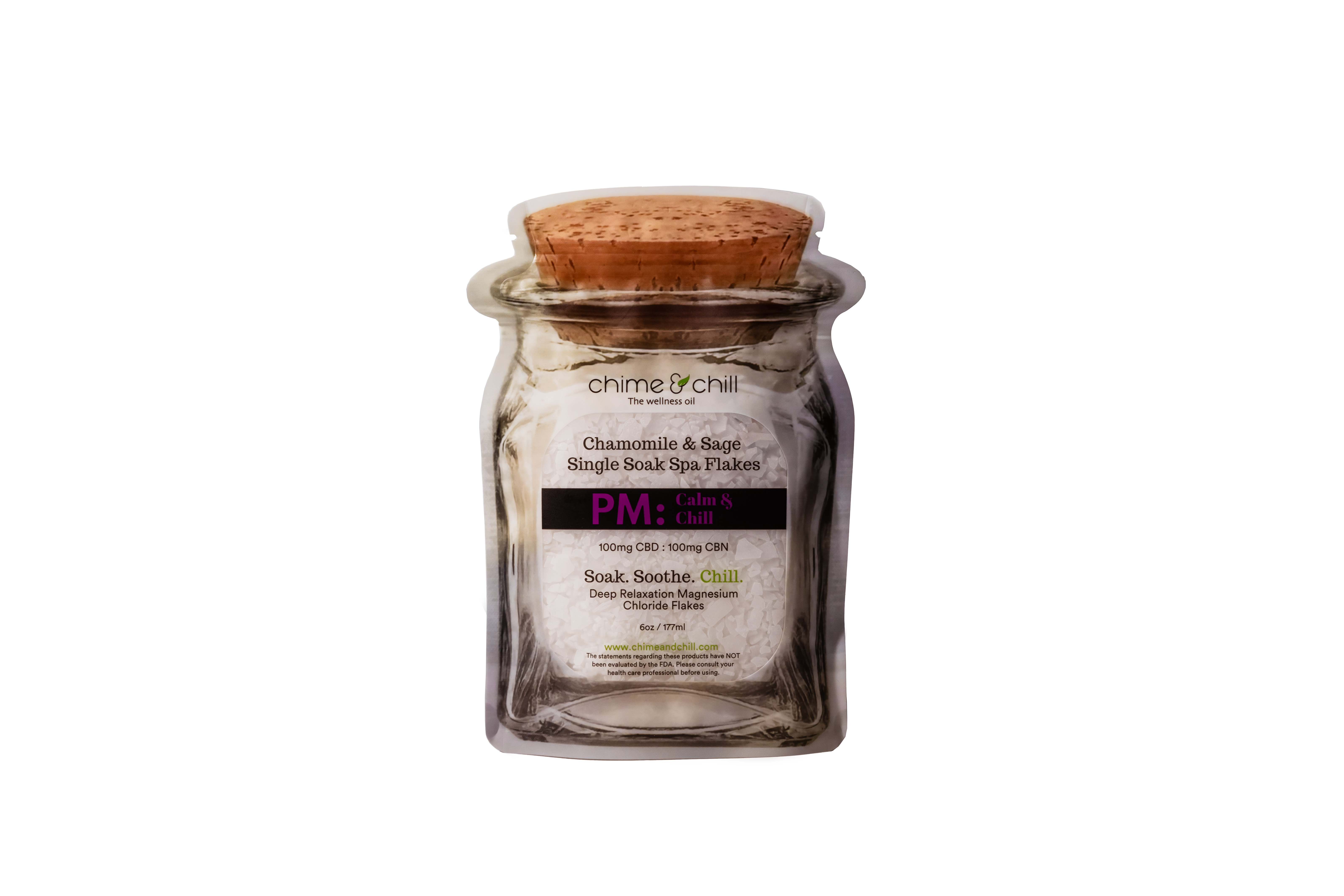 Photograph of Product: Chime & Chill | Spa Salts | PM CBD : CBN