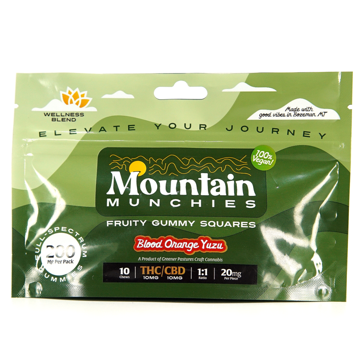 Photograph of product: 1:1 Blood Orange Yuzu Gummy Squares