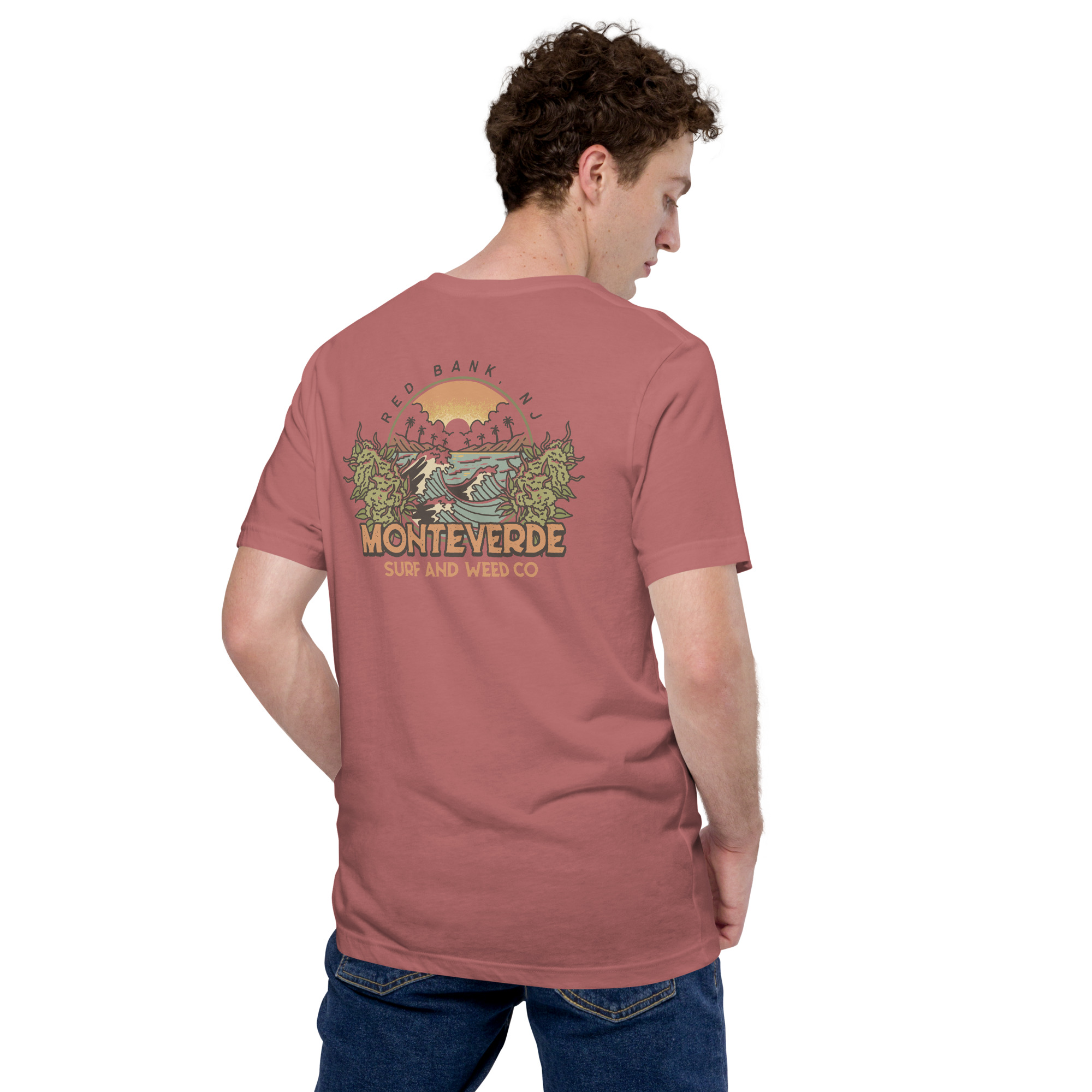 Photograph of product: Monteverde Surf & Oui'd Co Salmon Tee $25