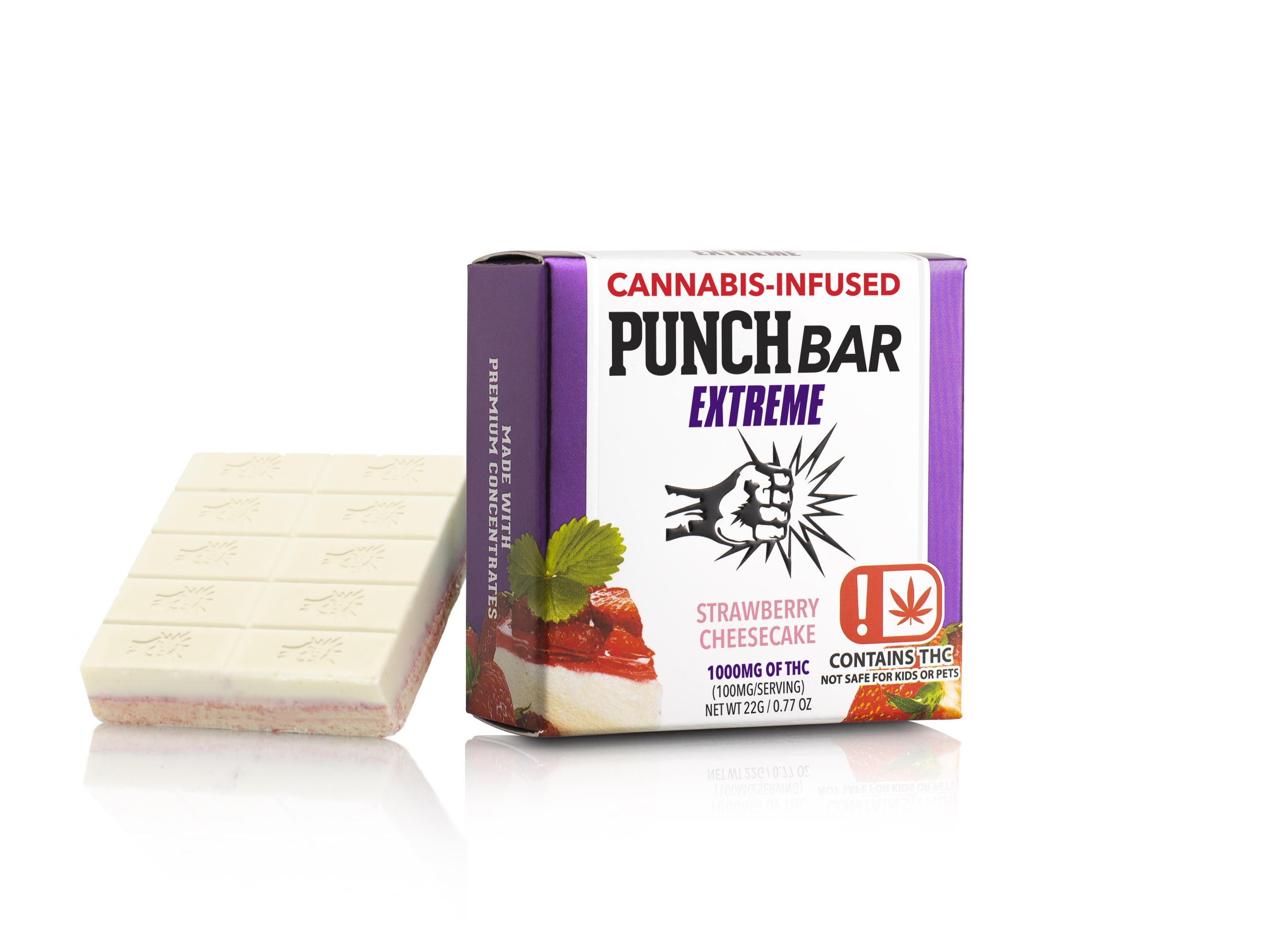 Photograph of product: Punch Edibles - Strawberry Cheesecake - Bar
