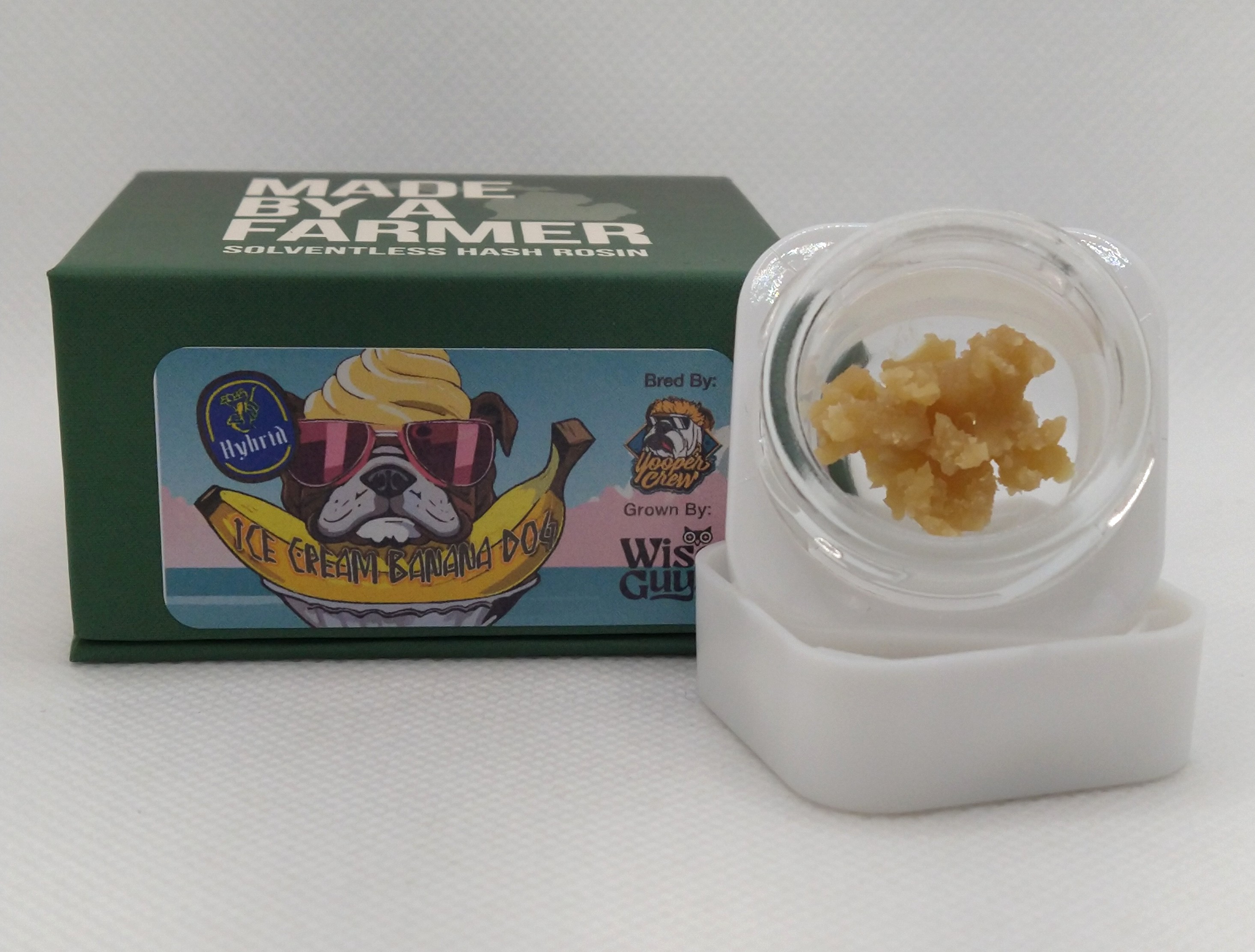 Photograph of product: Made By A Farmer | Ice Cream Banana Dog | au chocolat Rosin Concentrate Hybrid