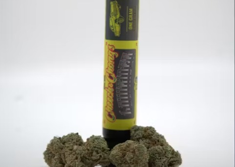 Photograph of product: Cheech & Chong's | "Lowrider" Banana Kush | 1g Pre Roll