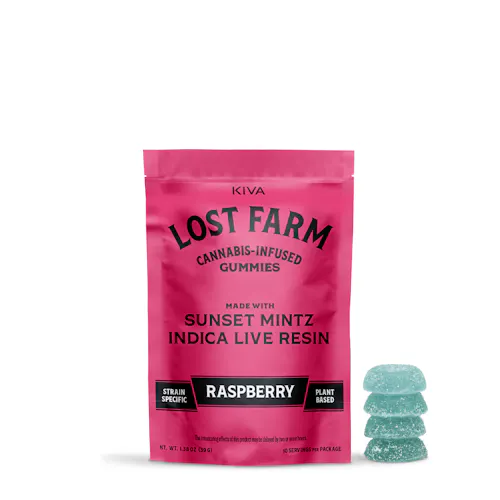 Photograph of product: Lost Farm | Live Resin Raspberry x Sunset Mintz | 100mg