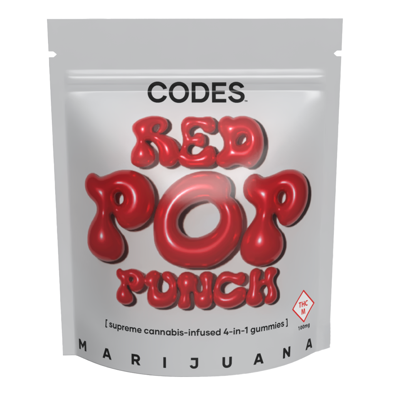 Photograph of product: CODES - RED POP PUNCH 5PK 100MG HYBRID