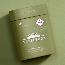 Photograph of product: Tastebudz | Gummies | Green Apple | 20pk 100mg CBC: 100mg CBG: 50mg TH-oui