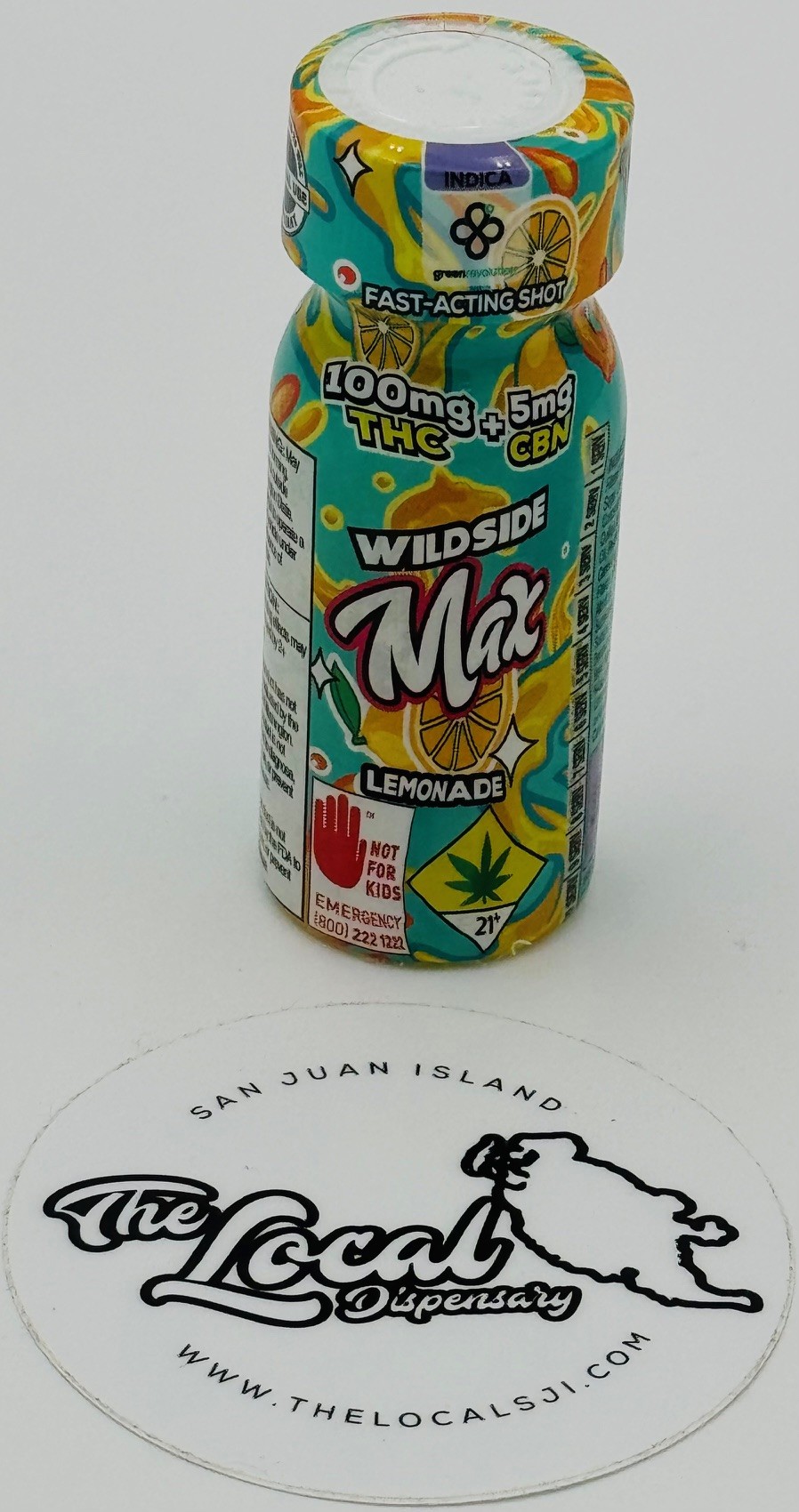 Photograph of product: Wildside Shot - Lemonade 20:1 TH-oui|CBN