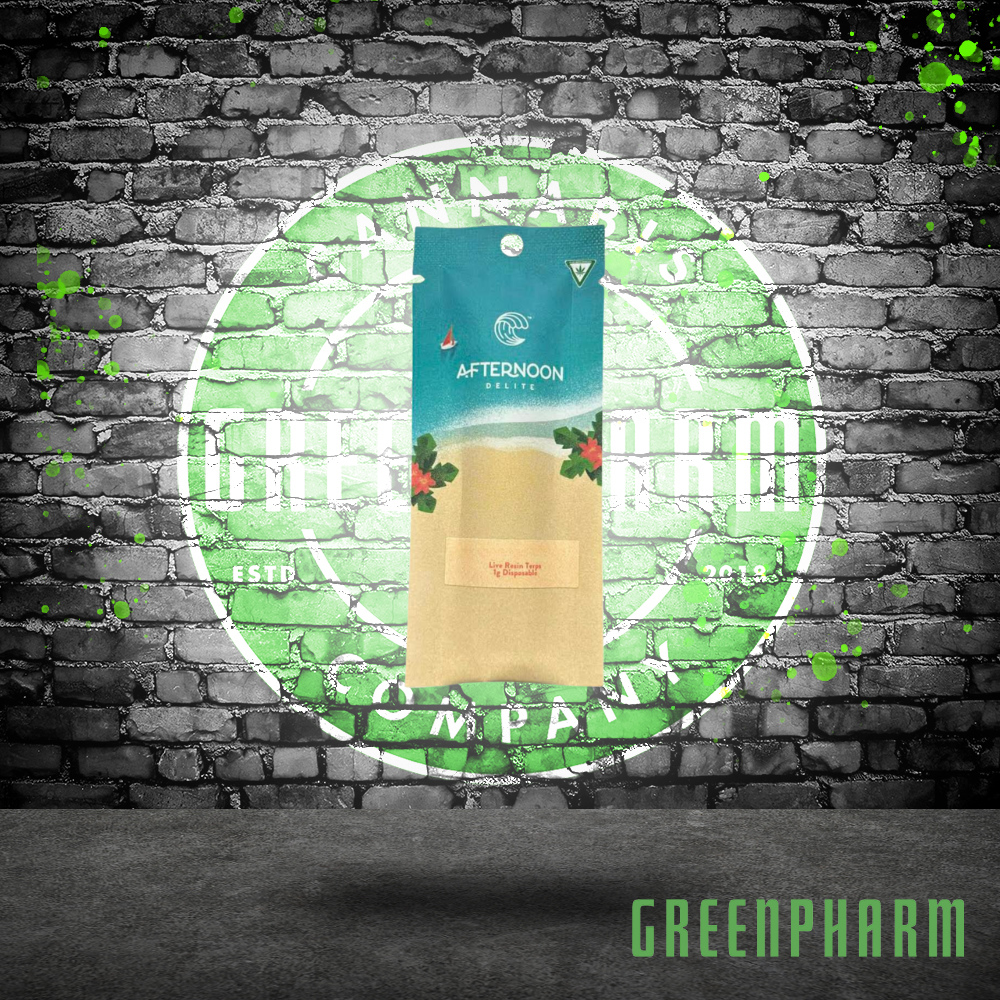Photograph of product: Afternoon Delite Live Resin Disposable | Cherry Lime Gelato