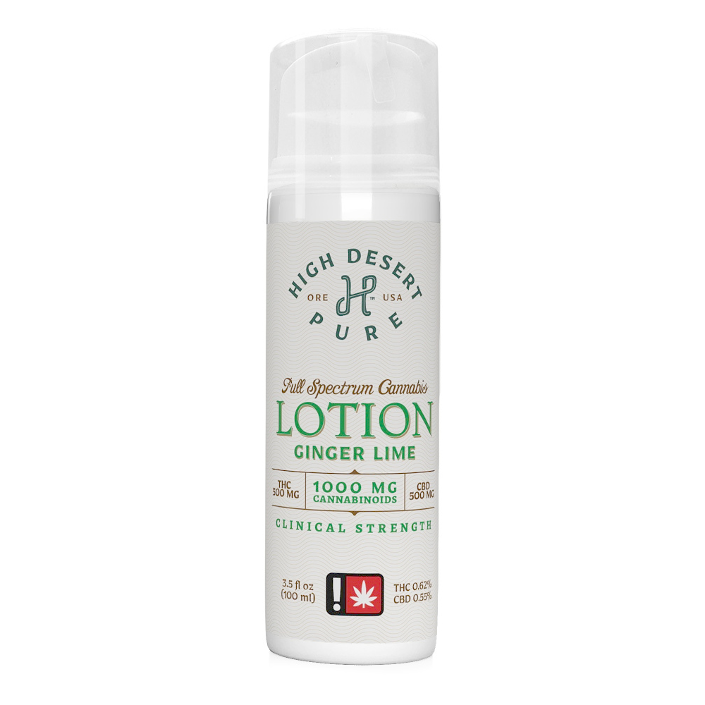 Photograph of product: High Desert Pure Lotion - Ginger Lime 1839mg
