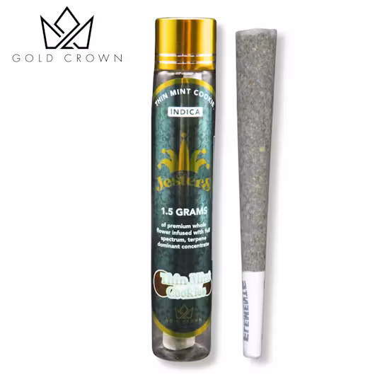Photograph of product: Jesters - Thin Mint Cookies - Infused Pre-Roll