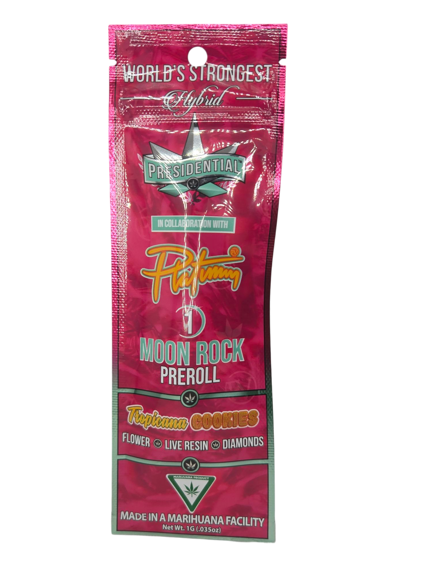 Photograph of product: Tropicana Cookies | 1g Presidential Preroll