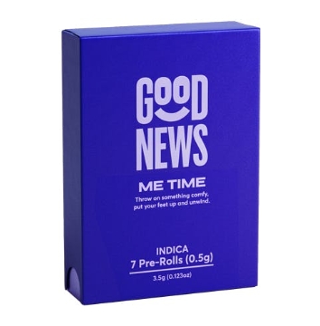 Photograph of product: CL Good News Infused PreRolls - Me Time 2.5g 5pk