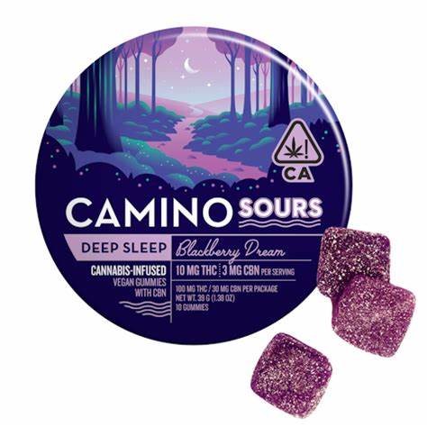 Photograph of product: Kiva Camino Sour Blackberry Dream 100mg