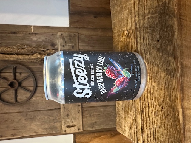 Photograph of product: Steezy Raspberry Lime Infused Seltzer