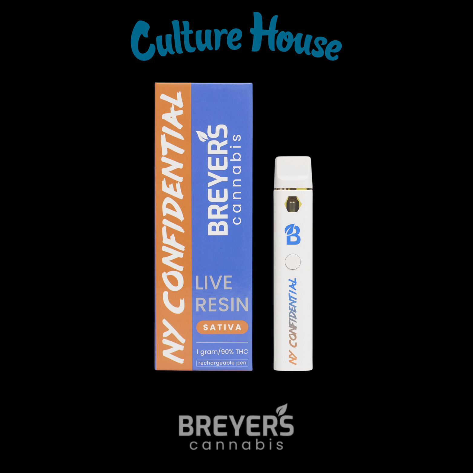 Photograph of product: Breyer's Oui'd | NY Confidential  | Live Resin | AIO