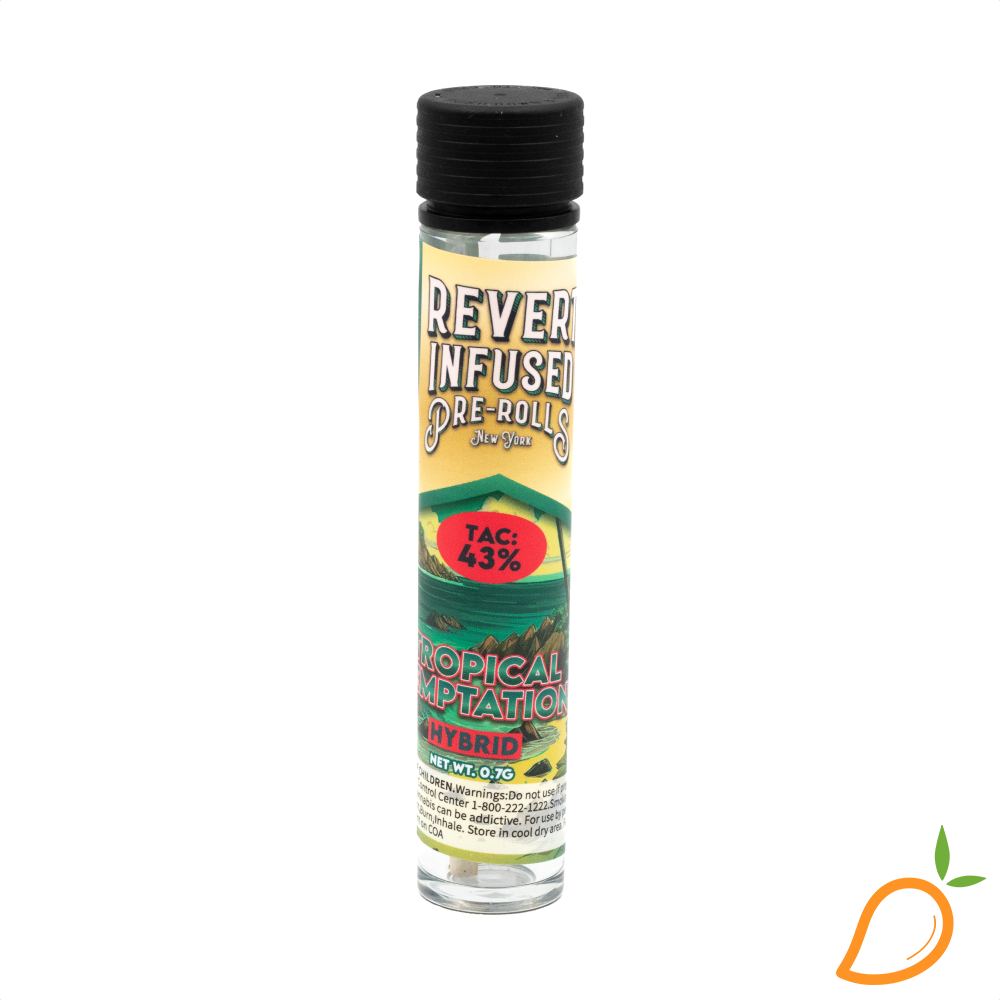 Photograph of product: 0.7g Tropical Temptation Infused Preroll Revert