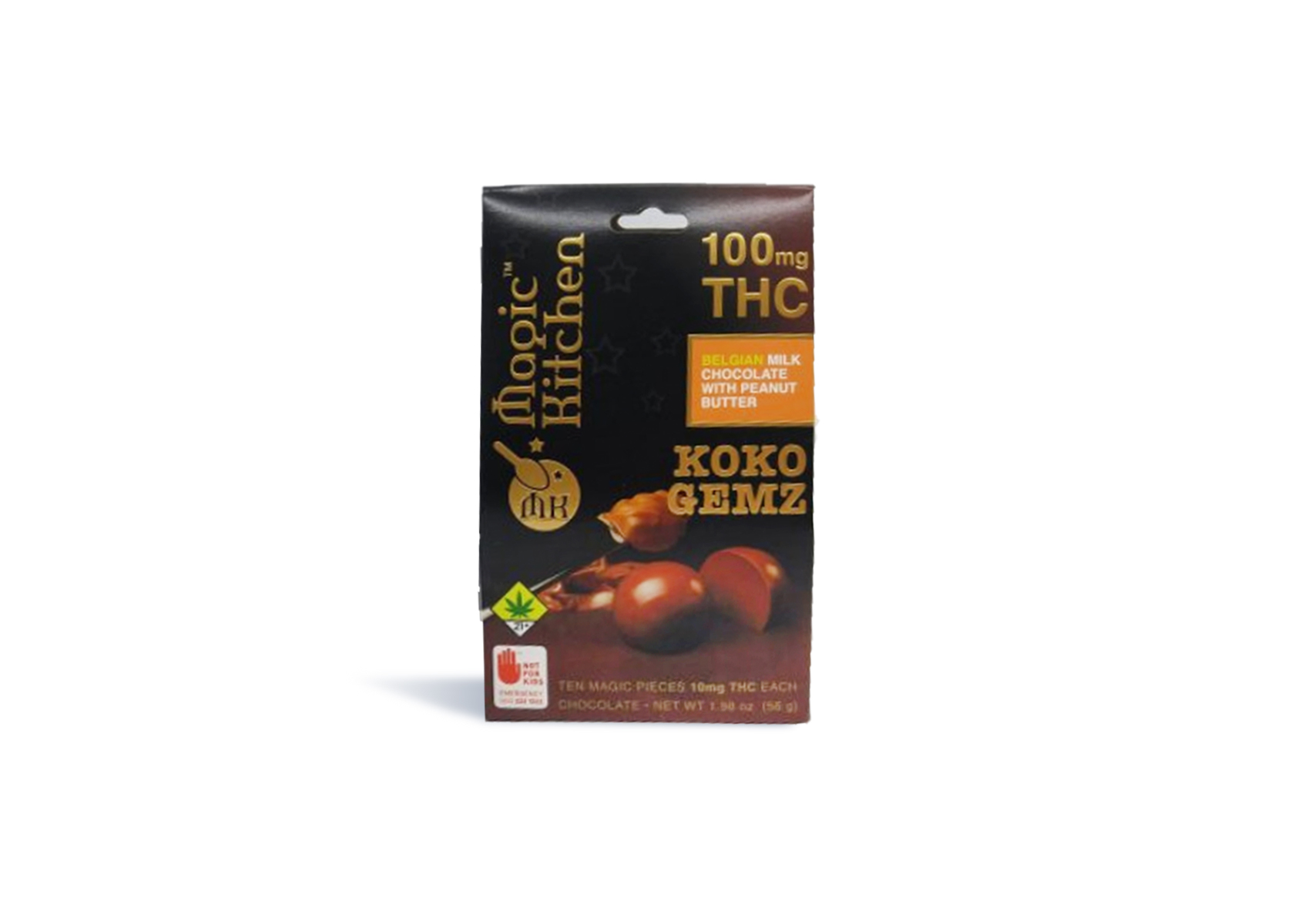Photograph of product: NWCS Koko Gemz - Peanut Butter - 10 PK