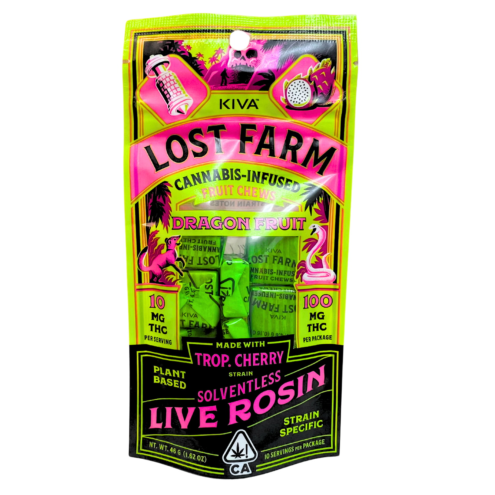 Photograph of product: DRAGON FRUIT SOLVENTLESS LIVE ROSIN FRUIT CHEWS