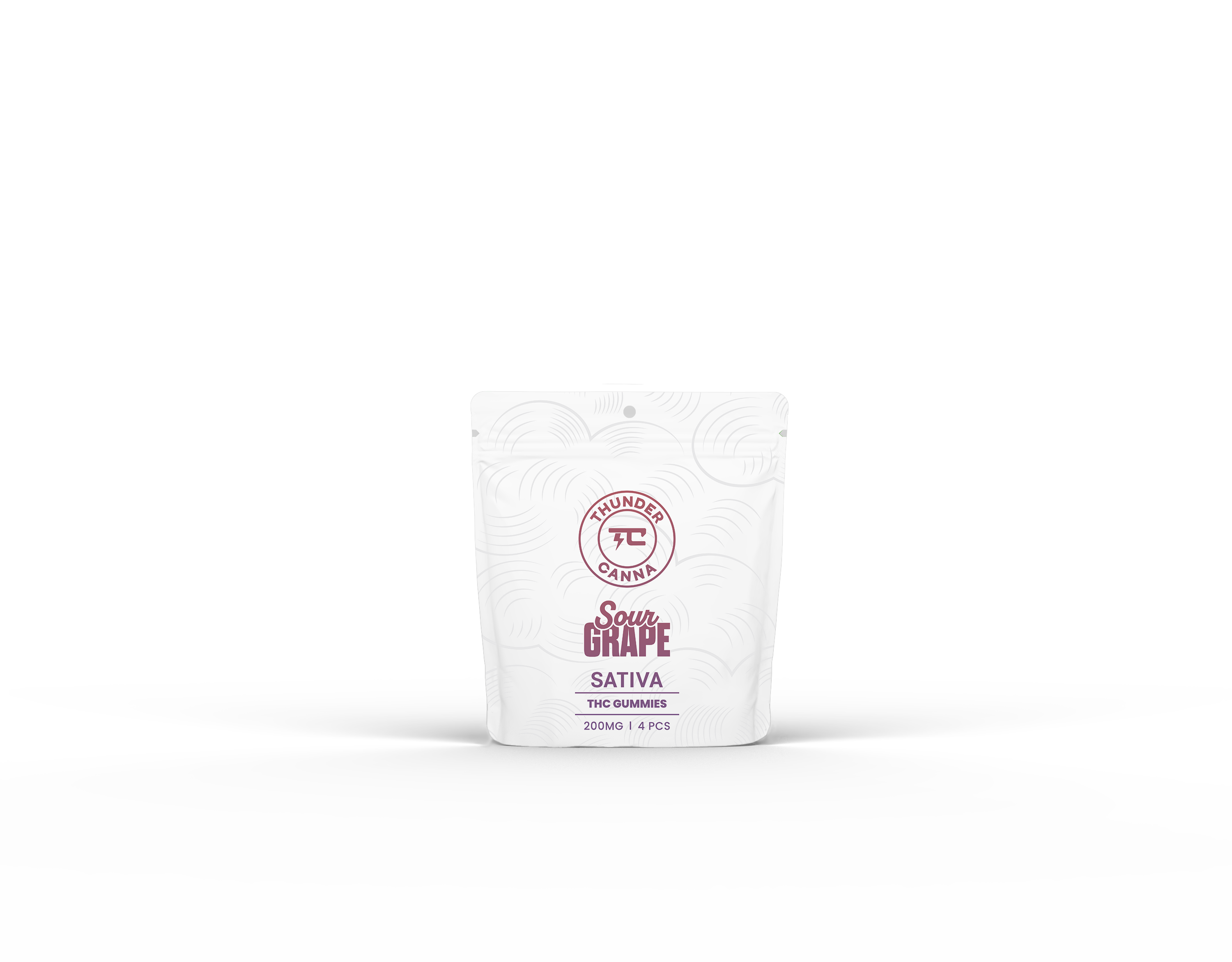 Photograph of product: Gummies 200mg l Sour Grape l Oui'd l Thunder Canna