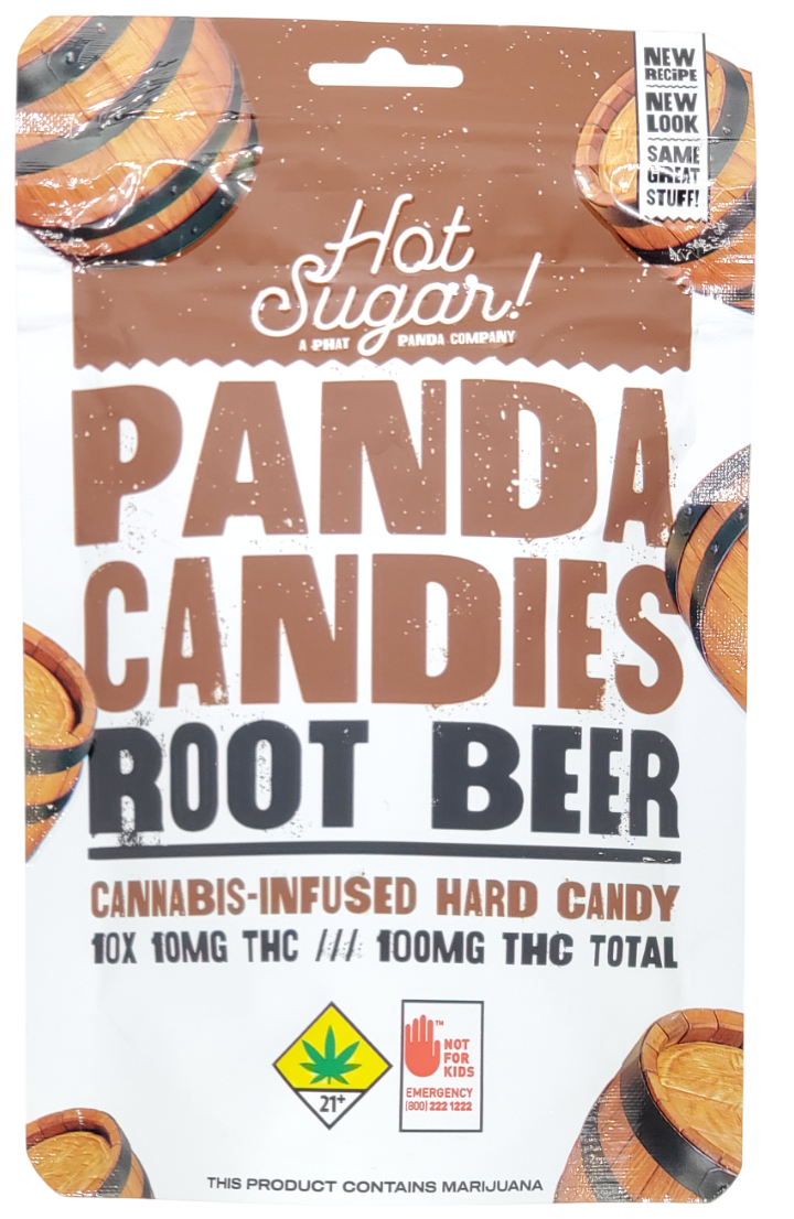 Photograph of product: Panda Candies Rootbeer 10pk 100mg