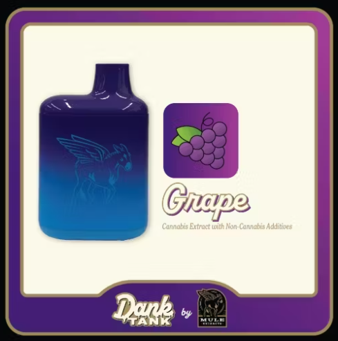 Photograph of product: Purple Grape | All-IN-One Dispo Vape | Mule Extract