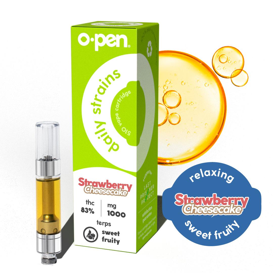 Photograph of product: O.Pen RESERVE Cartridge | 1,000mg | Strawberry Cheesecake