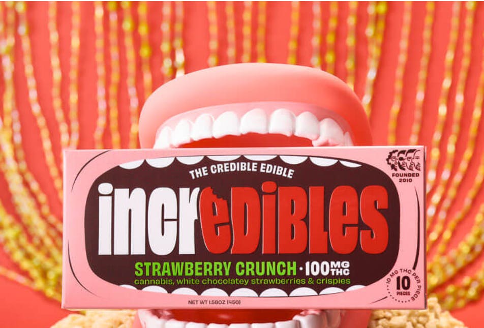 Photograph of product: Strawberry Crunch Bar 100mg (20Pk) (H)
