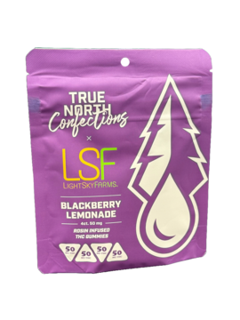 Photograph of product: 4X50MG BLACKBERRY LEMONADE ROSIN GUMMIES